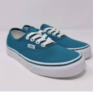 VANS: OCEAN DEPTHS Women Size 7.5 Sneakers Low-Top Canvas